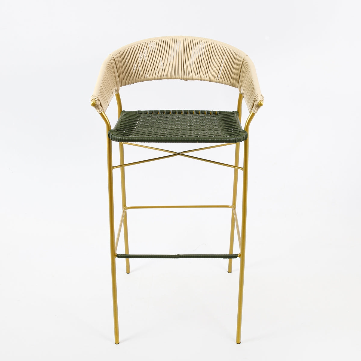 Silla De Barra Tejida En Mimbre