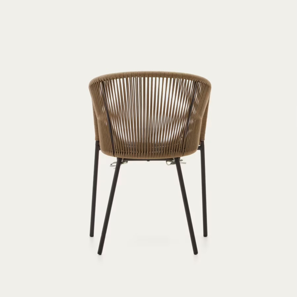 Silla Fija Tejida en Mimbre Diseño Artesanal Moderno y Elegante Para Interior y exterior