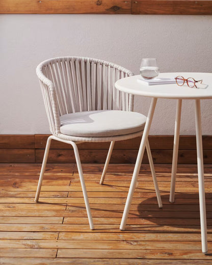 Silla de Comedor Tejida de Comedor en Mimbre Diseño Artesanal y Moderno