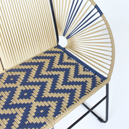 Sofá Silla Artesanal Tejido Mimbre Moderno