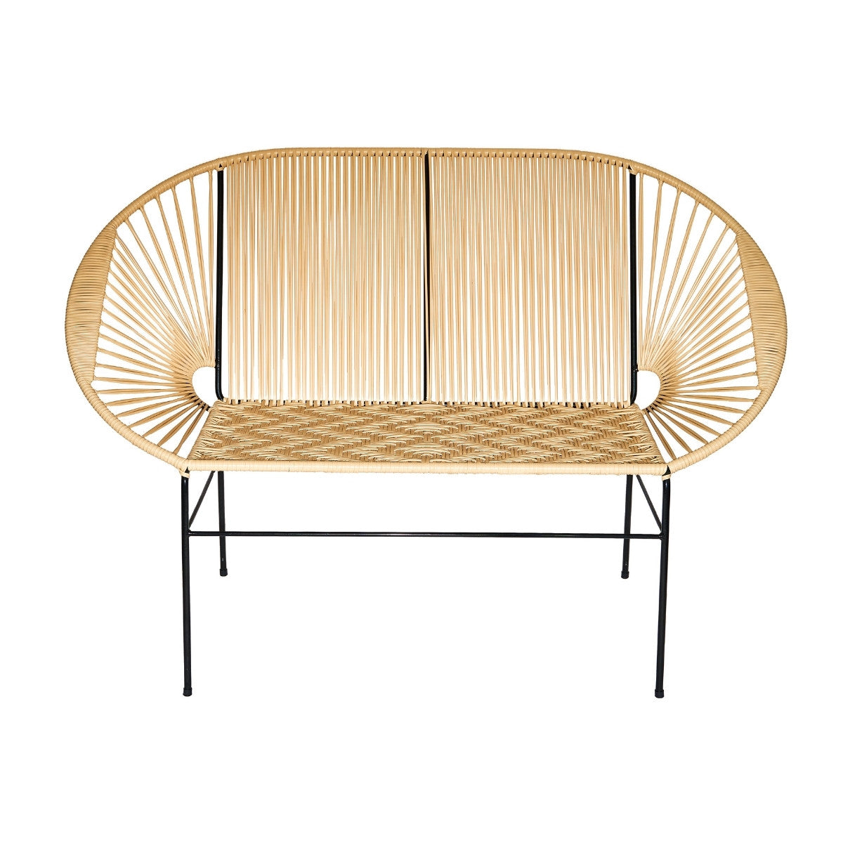 Sofa Artesanal Tejido En Mimbre Plastico o Sintetico