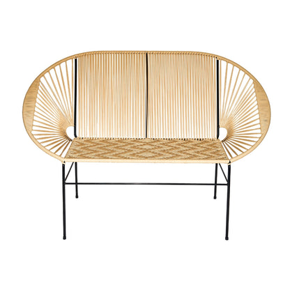 Sofa Artesanal Tejido En Mimbre Plastico o Sintetico