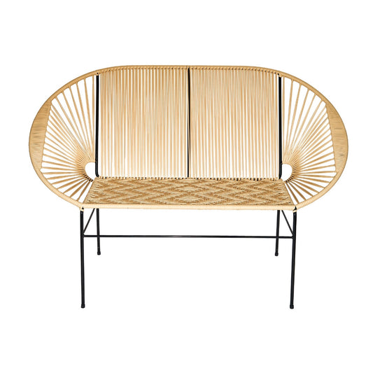 Sofa Artesanal Tejido En Mimbre Plastico o Sintetico
