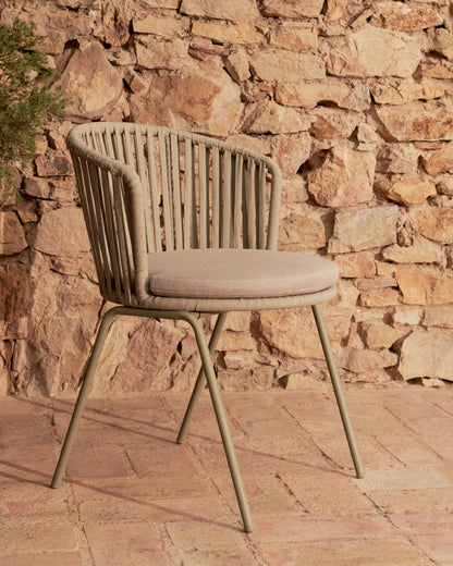 Silla de Comedor Tejida de Comedor en Mimbre Diseño Artesanal y Moderno