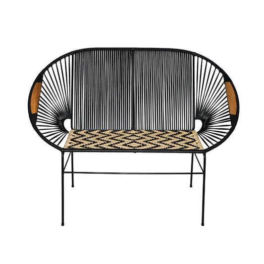 Sofa Artesanal Tejido En Mimbre Plastico o Sintetico